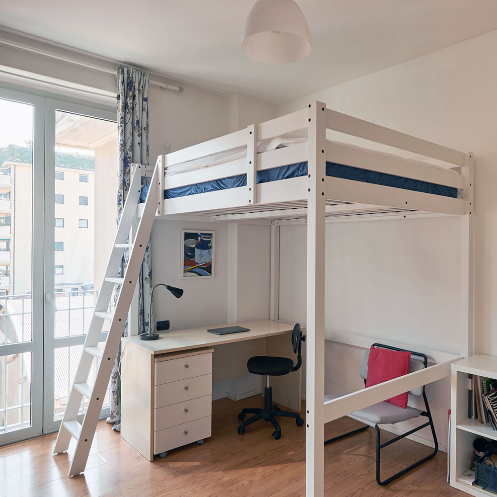 monolocale letto